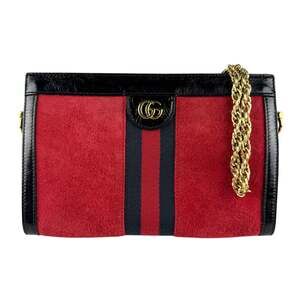 Gucci Ophidia Chain Shoulder Bag Suede #245469G75B